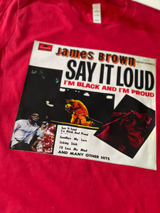 James Brown ‘Say It Loud’ Album Cover Short Sleeve Tee
