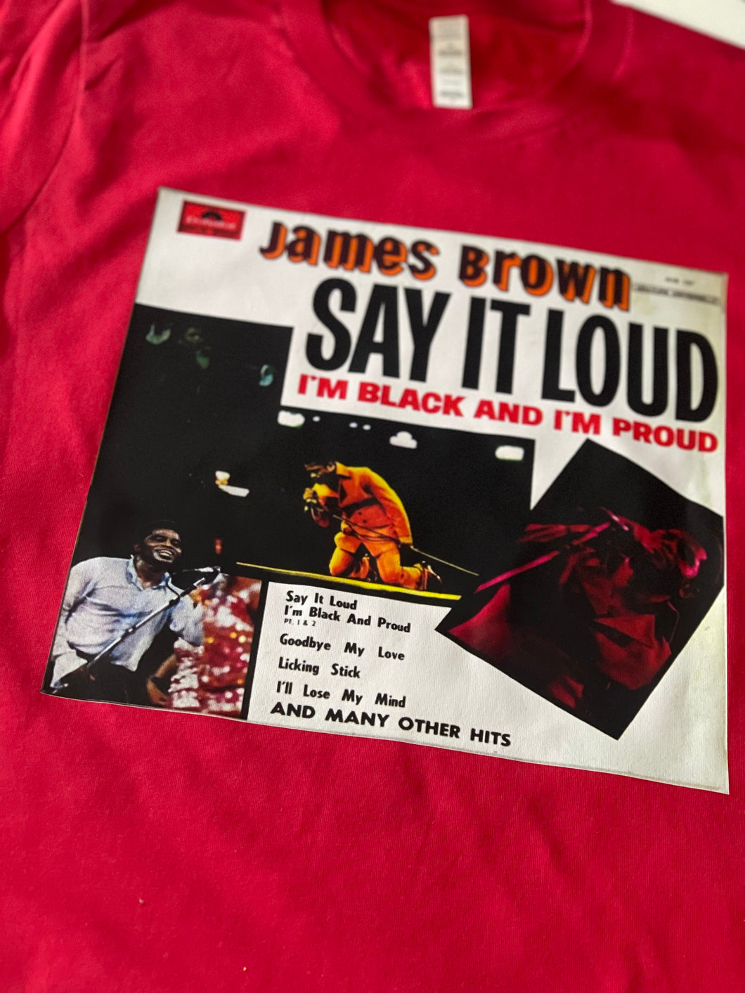 James Brown ‘Say It Loud’ Album Cover Short Sleeve Tee
