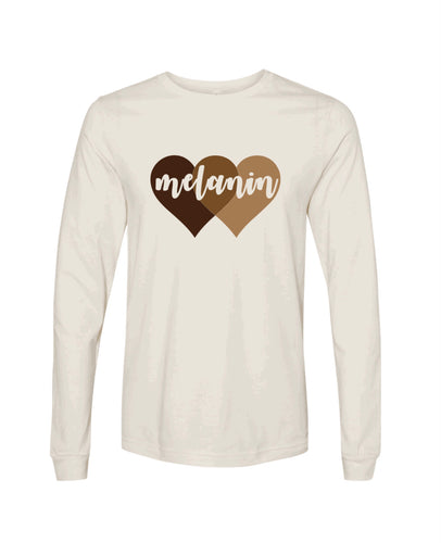 ‘Melanin Hearts’ Long Sleeve Tee